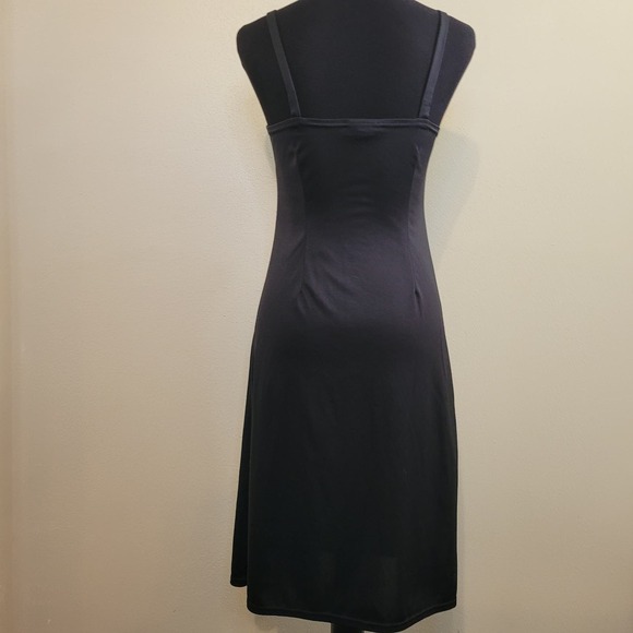 MSK Women's Slip Dress Spaghetti Straps Knee Length Intimate Size 4 Black - Picture 4 of 9